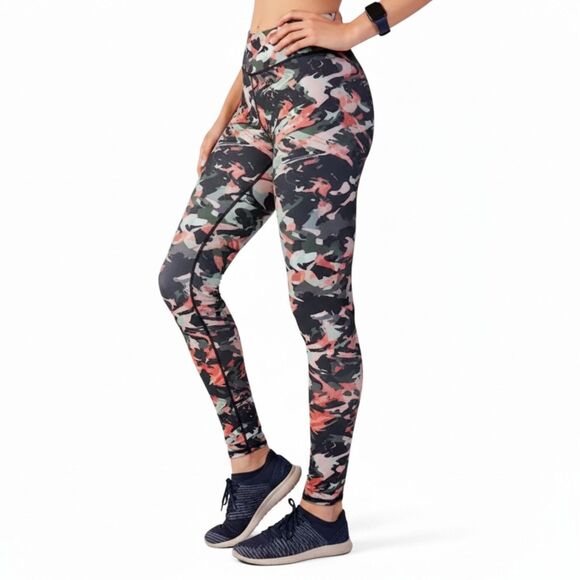 Fabletics Salar Terracotta Camo Mid-Rise Athletic Leggings Sz S - Discontinued! - Picture 2 of 12